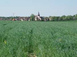 Schmalfelden vom Ferienhaus gesehen 